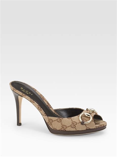 saks gucci mules|designer mules for women.